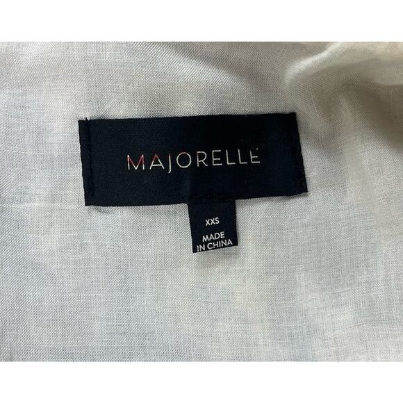 Majorelle Belinda Mini Dress Blue Multi Floral Canvas Long Sleeve Size XXS - Picture 9 of 10